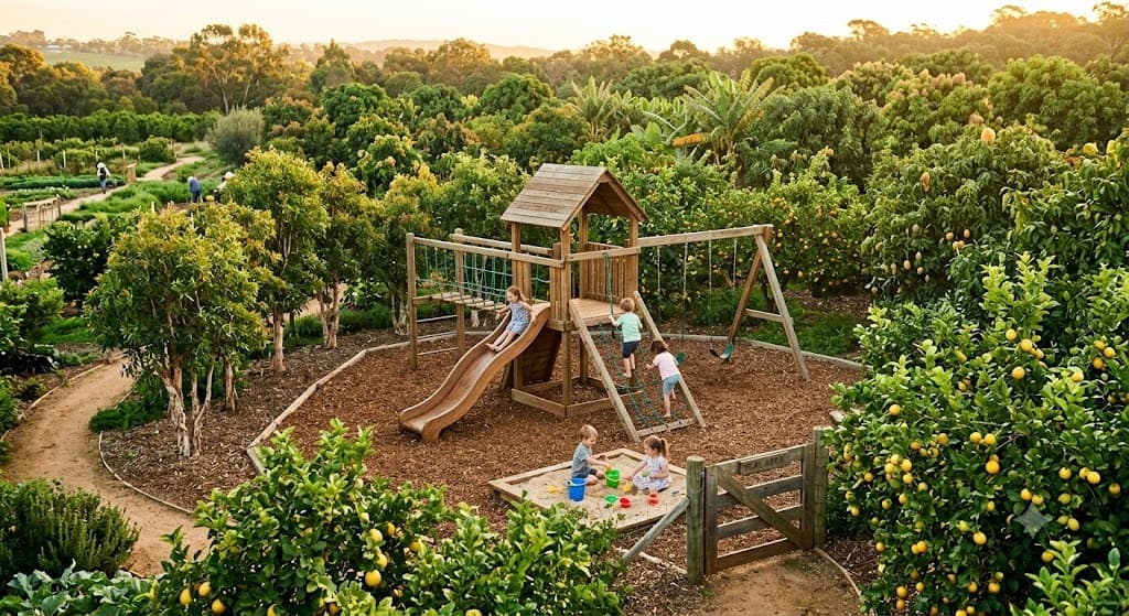 Children play area at Mother Earth Heritage